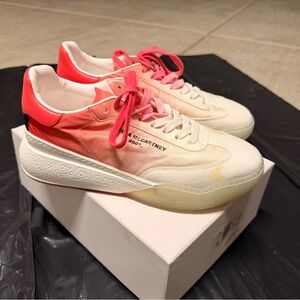 Stella McCartney Coral and Cream Sneakers